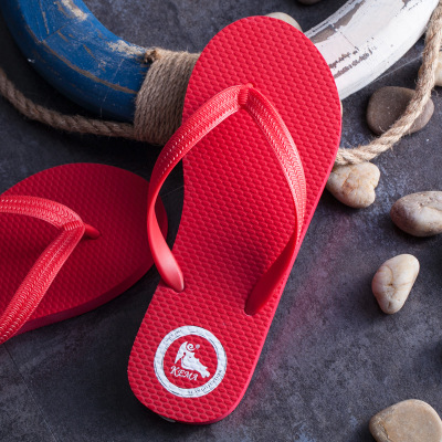 Mens flip flops red color