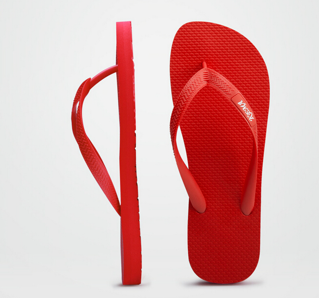 cheap red flip flops